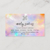 Gerahmtes Logo QR Code Shop Beilage Visitenkarte (Rückseite)