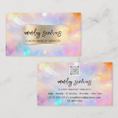 Gerahmtes Logo QR Code Shop Makeup Visitenkarte (Vorne/Hinten)