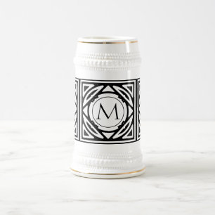 Gerahmtes Monogramm Bierglas