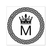 Gerahmtes Monogramm der ersten Kronenkrone des kla Permastempel (Design)