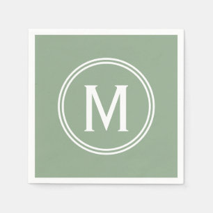 Gerahmtes Monogramm, für die Darstellung in der Fa Serviette