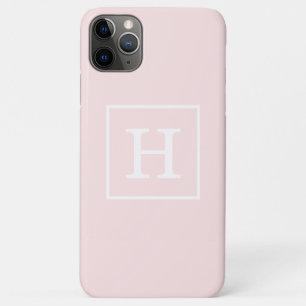 Gerahmtes Monogramm, hell rosa, erste Case-Mate iPhone Hülle