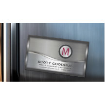 Gerahmtes Monogramm-LOGO für moderne Schwarz- und 