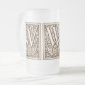 Gerahmtes Monogramm "W" - Tasse (Vorderseite Links)