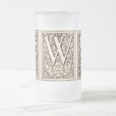 Gerahmtes Monogramm "W" - Tasse (Mittel)