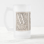 Gerahmtes Monogramm "W" - Tasse (Links)