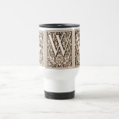 Gerahmtes Monogramm "W" - Tasse (Mittel)