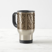 Gerahmtes Monogramm "W" - Tasse (Vorderseite Links)