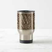 Gerahmtes Monogramm "W" - Tasse (Mittel)