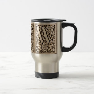 Gerahmtes Monogramm "W" - Tasse