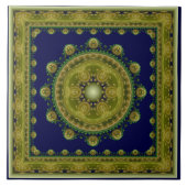 Gerahmtes orientalisches Fraktal Fliese (Vorderseite)