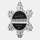 Gerahmtes Ornament des Piano Snowflakes (Rechts)