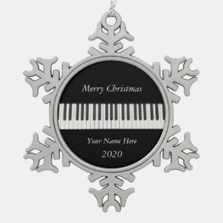 Gerahmtes Ornament des Piano Snowflakes