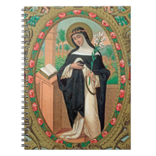 Gerahmtes Portrait der Rose Lima (Detail; K 48) Notizblock