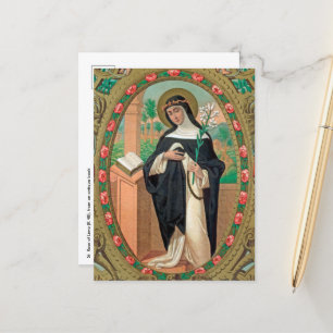 Gerahmtes Portrait der Rose Lima (Detail; K 48) Postkarte