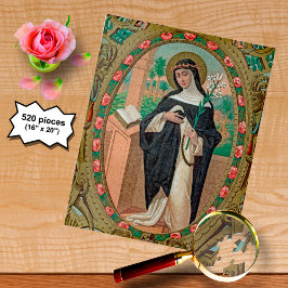 Gerahmtes Portrait der Rose Lima (Detail; K 48) Puzzle
