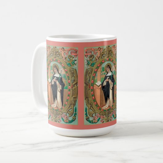 Gerahmtes Portrait der Rose Lima (K 48) Kaffeetasse (Vorderseite Links)