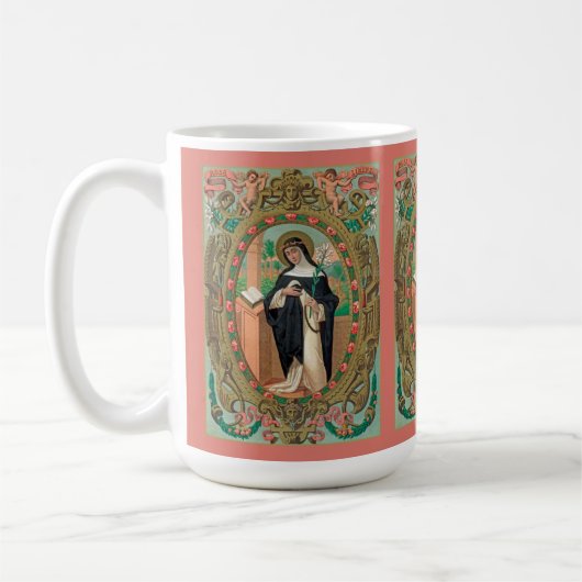 Gerahmtes Portrait der Rose Lima (K 48) Kaffeetasse (Links)