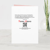 Gerahmtes Portrait der Rose Lima (K 48) Karte (Rückseite)