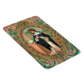 Gerahmtes Portrait der Rose Lima (K 48) Magnet (Rechte Seite)