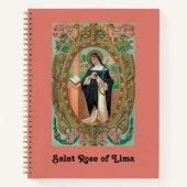 Gerahmtes Portrait der Rose Lima (K 48) Notizblock (Vorderseite)