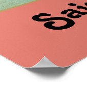 Gerahmtes Portrait der Rose Lima (K 48) Poster (Ecke)