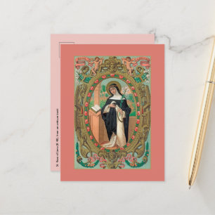 Gerahmtes Portrait der Rose Lima (K 48) Postkarte