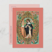 Gerahmtes Portrait der Rose Lima (K 48) Postkarte (Vorne/Hinten)