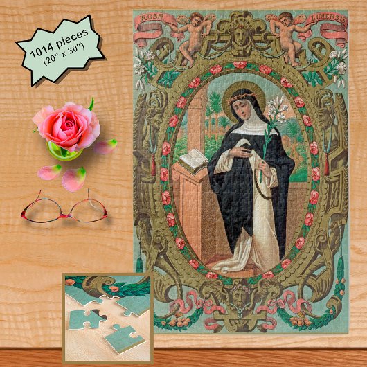 Gerahmtes Portrait der Rose Lima (K 48) Puzzle