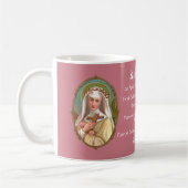 Gerahmtes Portrait der St. Rose Lima (M 024b) Kaffeetasse (Links)