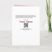 Gerahmtes Portrait der St. Rose Lima (M 024b) Karte (Rückseite)