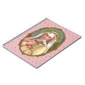 Gerahmtes Portrait der St. Rose Lima (M 024b) Notizblock (Linke Seite)