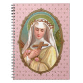 Gerahmtes Portrait der St. Rose Lima (M 024b) Notizblock (Vorderseite)