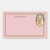 Gerahmtes Portrait der St. Rose Lima (M 024b) Post-it Klebezettel (Vorderseite)