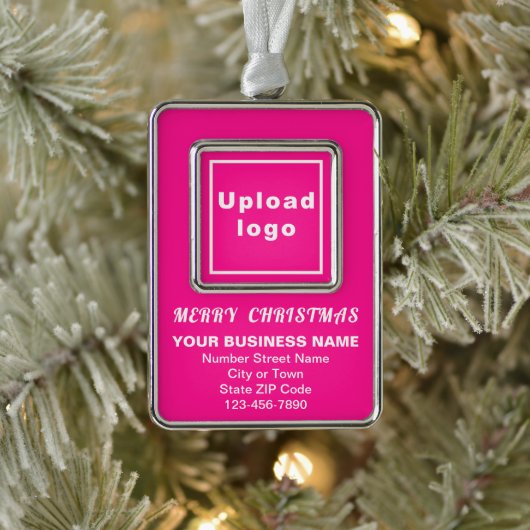 Gerahmtes Portrait Rectangle Rahmen-Ornament Silber (Baum)