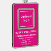 Gerahmtes Portrait Rectangle Rahmen-Ornament Silber (Rechts)