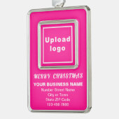 Gerahmtes Portrait Rectangle Rahmen-Ornament Silber (Links)