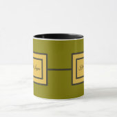 Gerahmtes Rechteck Tasse (Zentrum)