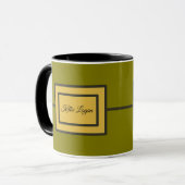 Gerahmtes Rechteck Tasse (Vorderseite Links)