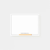 Gerahmtes Schreibpapier mit klassischem Bleistift  Post-it Klebezettel (Vorderseite)