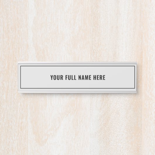 Gerahmtes Türzeichen - Favoritenfarbe Türschild (Vorderseite )