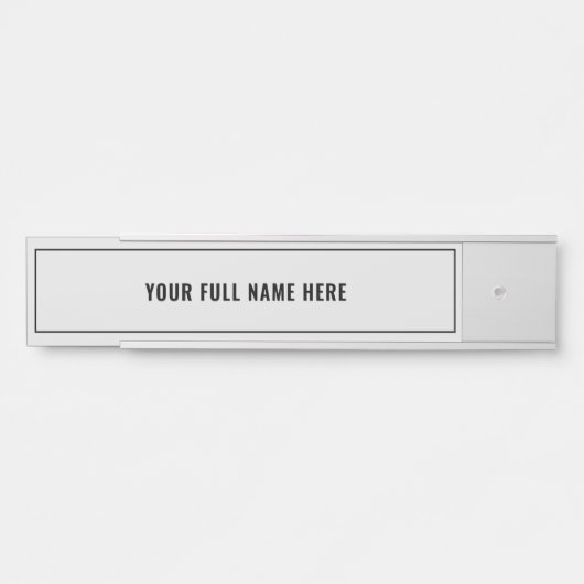 Gerahmtes Türzeichen - Favoritenfarbe Türschild (Vorderseite )