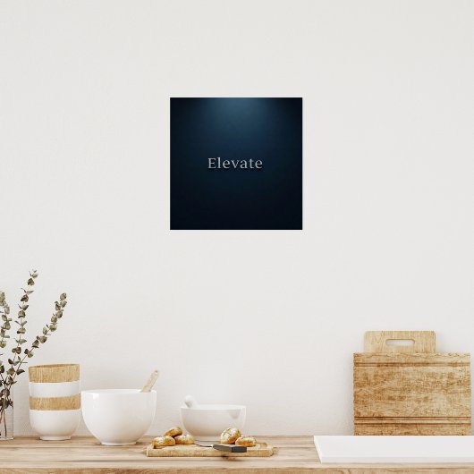 gerahmtes Wall Art Poster "Elevate" | Minimalistis (Küche)