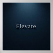 gerahmtes Wall Art Poster "Elevate" | Minimalistis (Vorne)