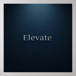 gerahmtes Wall Art Poster "Elevate" | Minimalistis