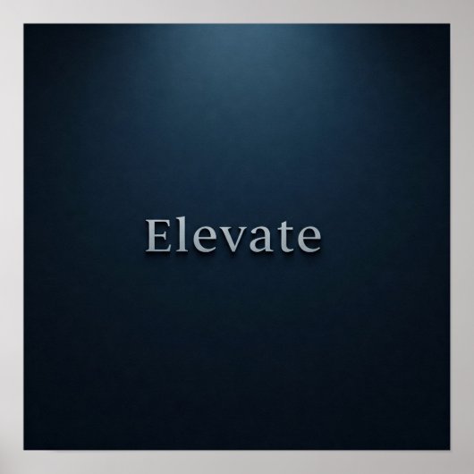 gerahmtes Wall Art Poster "Elevate" | Minimalistis (Vorne)