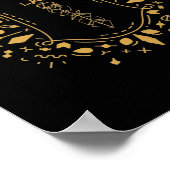 Gerahmtes Würfelschwert des Paladin Tabletop-Rolle Poster (Ecke)