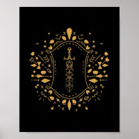 Gerahmtes Würfelschwert des Paladin Tabletop-Rolle