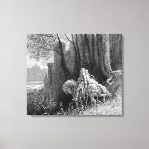 Geraint and Enid Riway Leinwanddruck