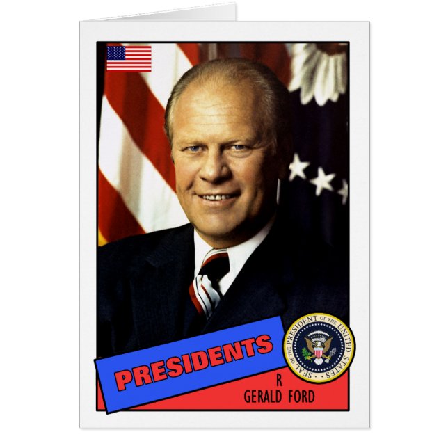 Gerald Ford Baseball Card (Vorne)